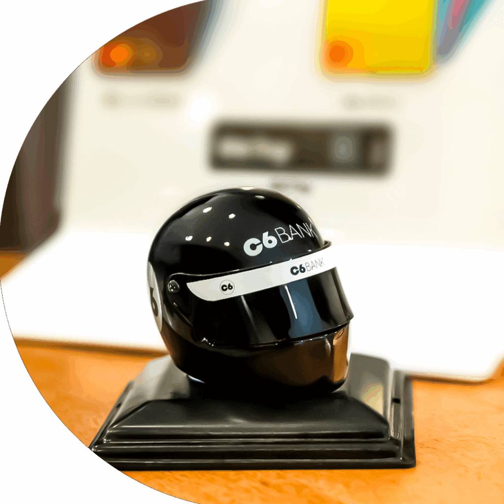 Mini Capacete Racing